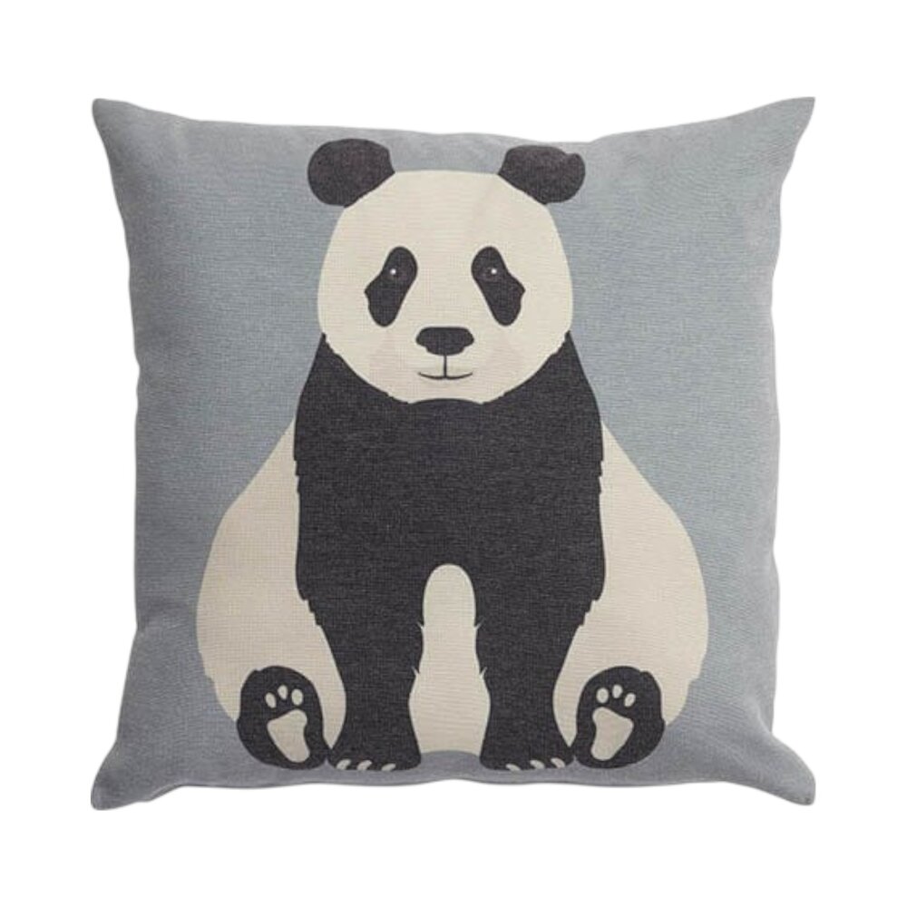 Vierkant kussen panda - panda paradise