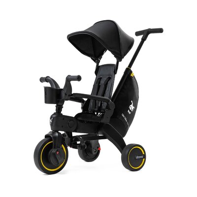 Opvouwbare driewieler Liki Trike Special Edition Midnight: schwarz / black