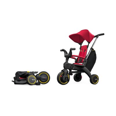 Opvouwbare driewieler Liki trike S3 Premium Flame red