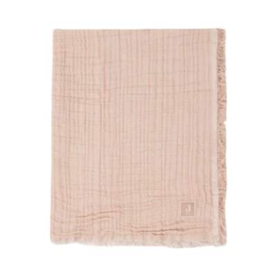 Deken Wieg 75x100cm Fringe Moonstone/Ivory GOTS