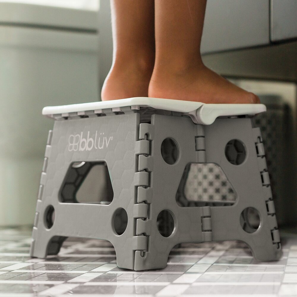 Stëp: Opvouwbare opstapkruk Grey Stëp: Opvouwbare opstapkruk Grey