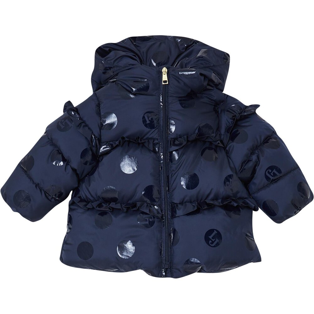 Jas donkerblauw met blinkende bollen Night Blue