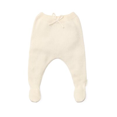 Gebreide broek Off white
