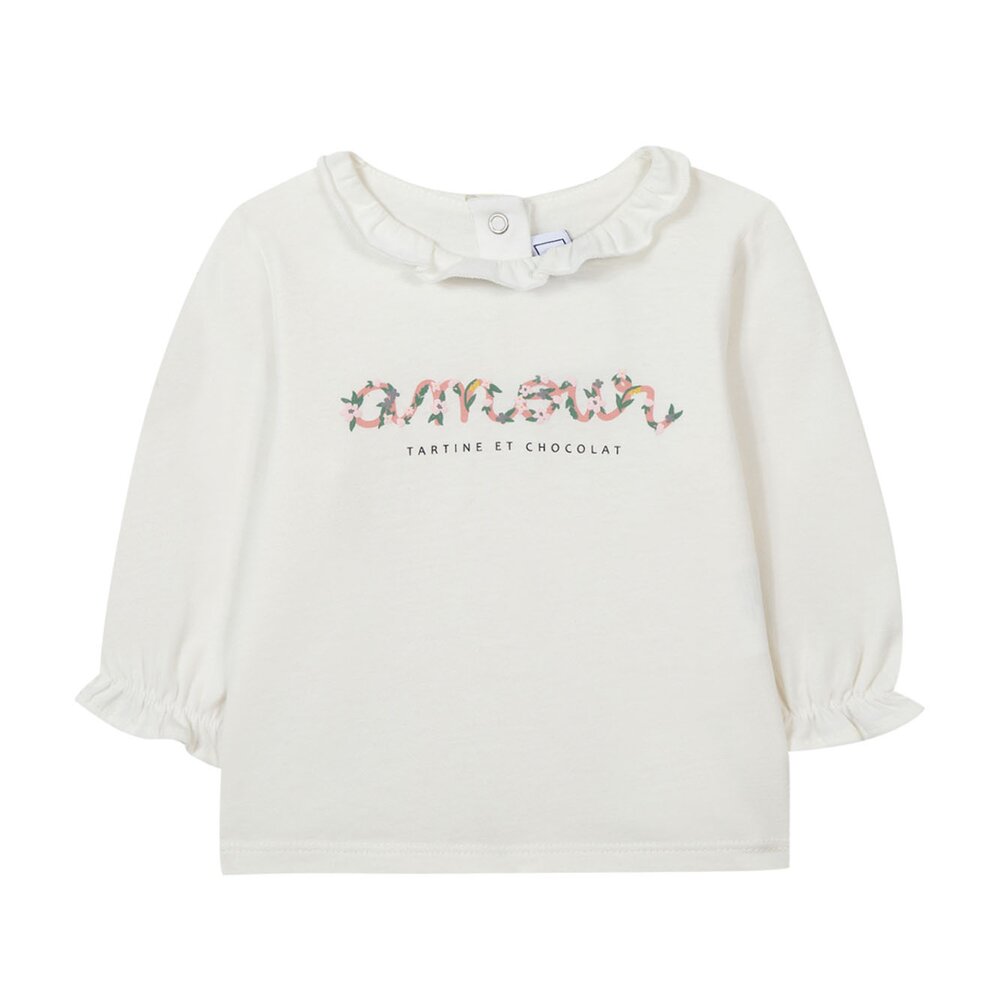 T-shirt ecru amour Ecru