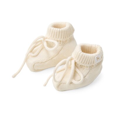 Gebreide slofjes Off white