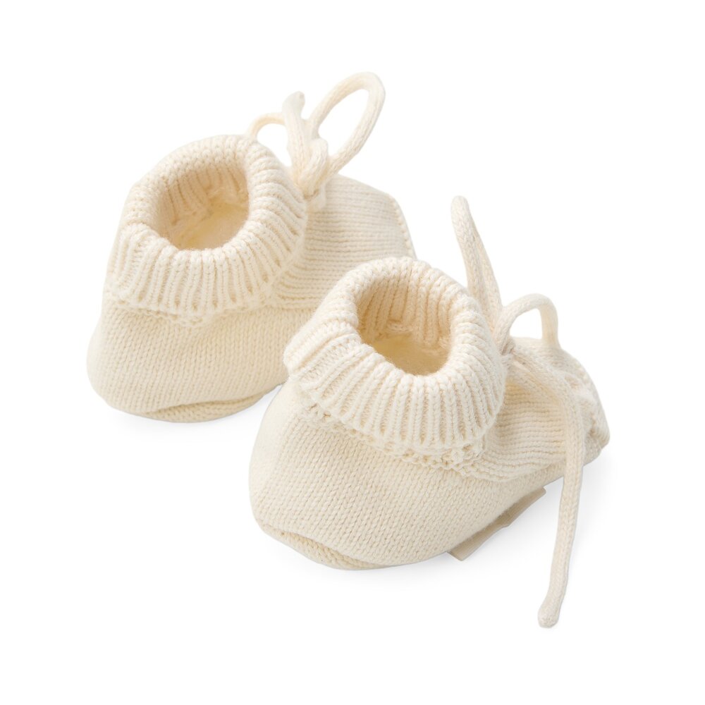 Gebreide slofjes Off white