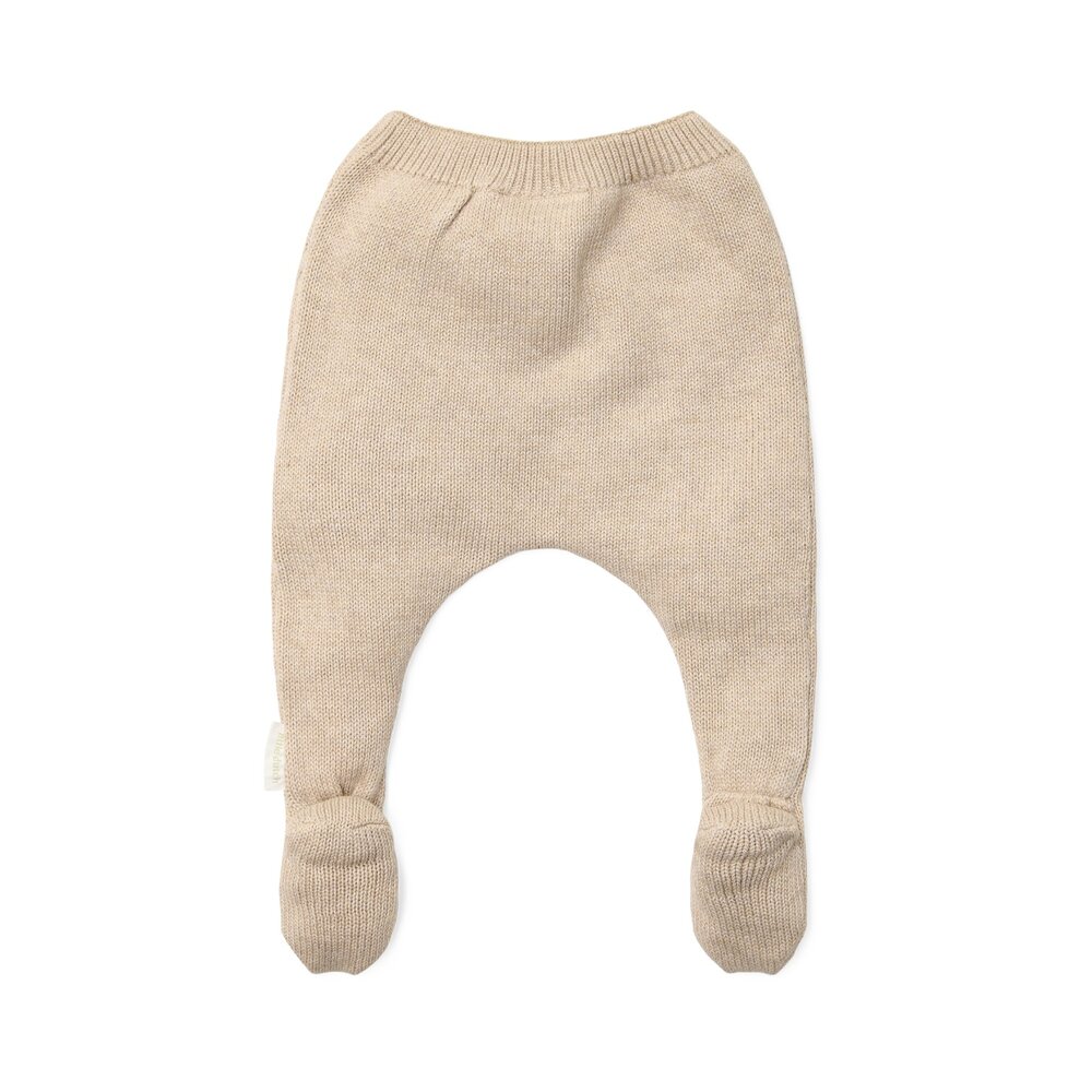 Gebreide broek Soft Beige Melee