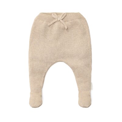 Gebreide broek Soft Beige Melee