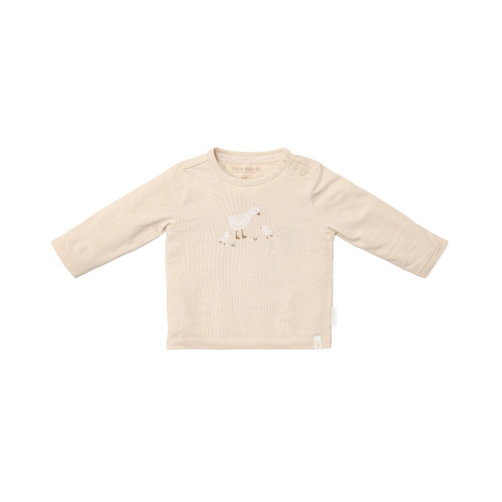 T-shirt lange mouwen Sand