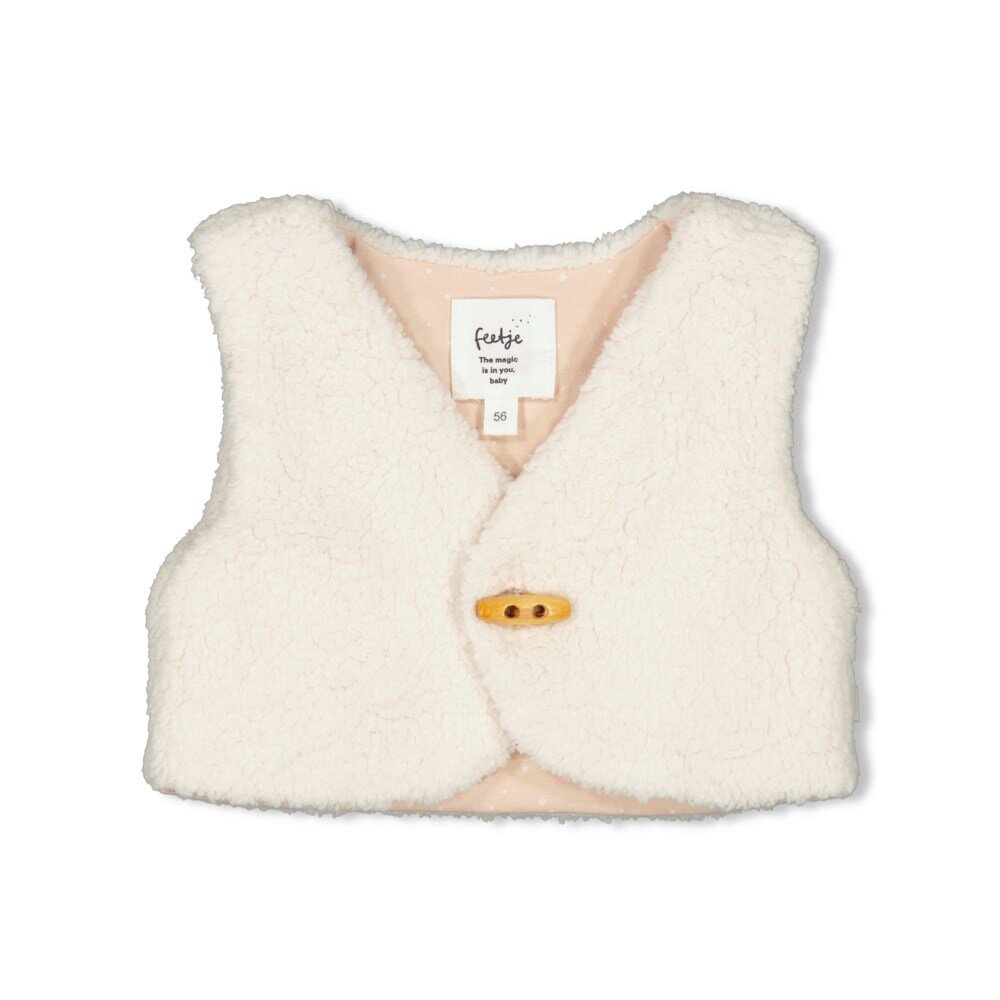 Gilet teddy Offwhite