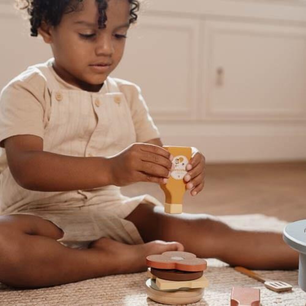 Houten barbecue speelgoedset FSC Houten barbecue speelgoedset FSC