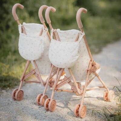 Metalen Poppenbuggy Pink