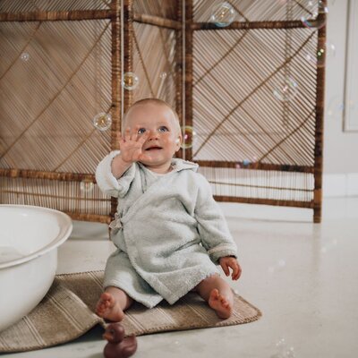 Baby badjas Dijon Daily warm white