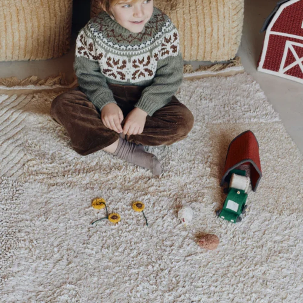 Washable play rug  Farm Fields - 120 x 170 cm