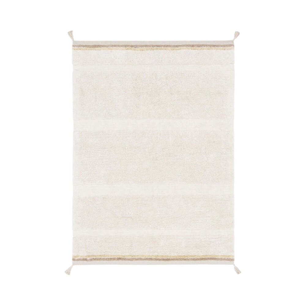 Wasbaar tapijt Bloom Natural - 90 x 130 cm