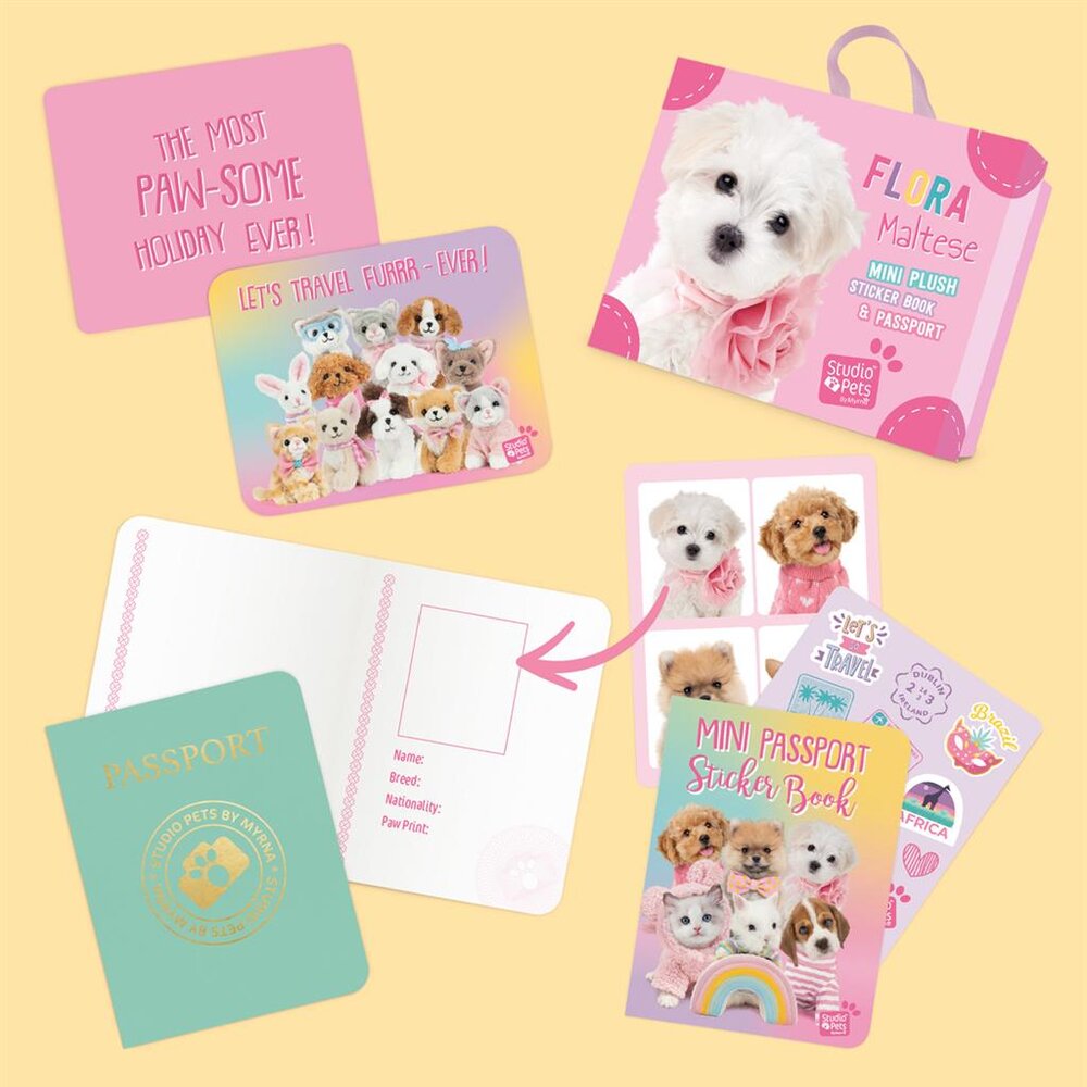 Mini Puppy Maltezer Flora (incl. paspoort en stickerboekje)