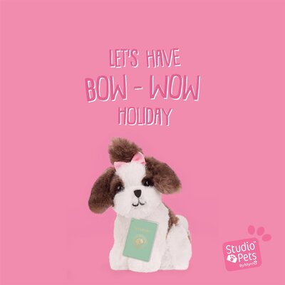 Mini knuffel Puppy Shih Tzu Sammy (met eigen pasport en stickerboekje)