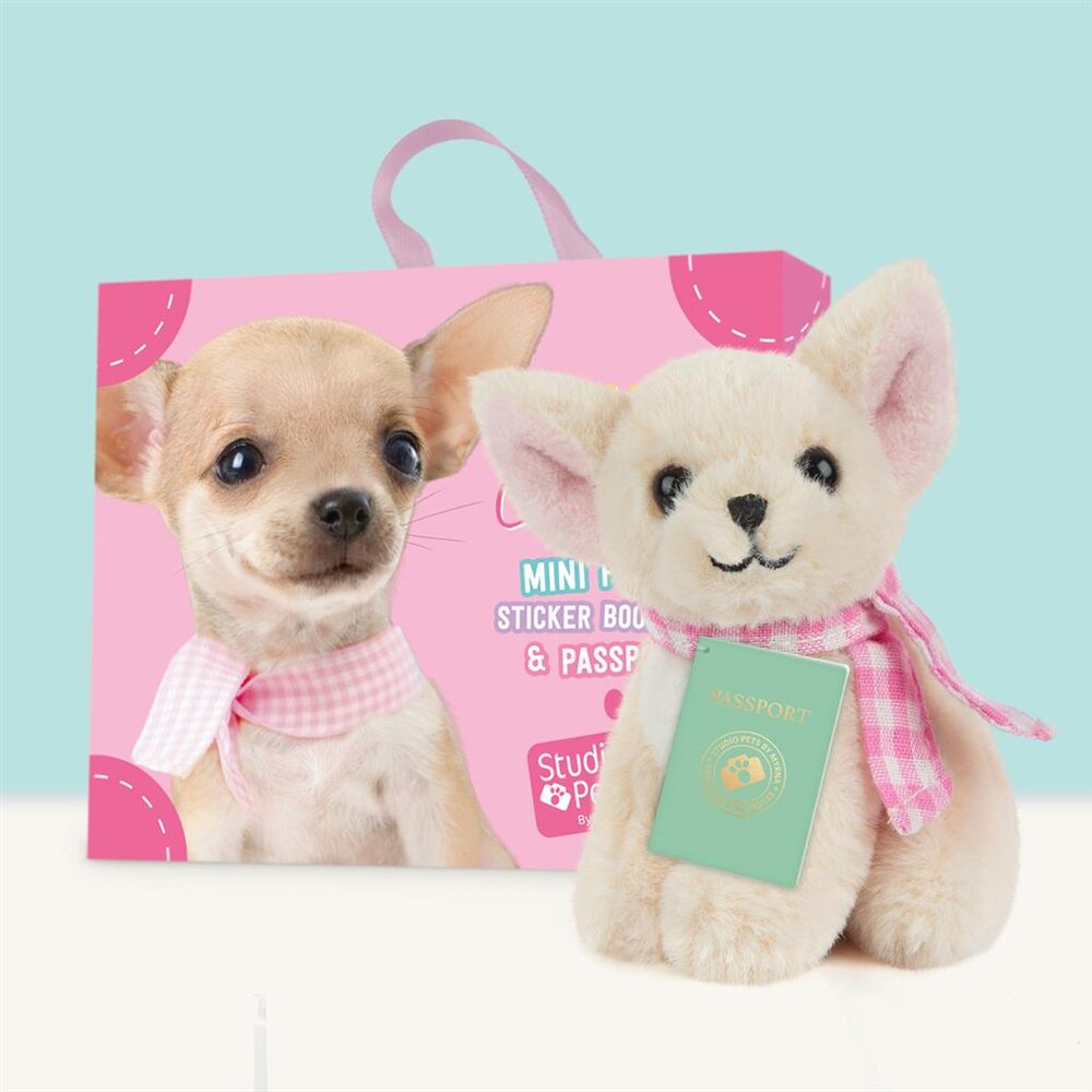 Mini Puppy Chihuahua Pinkie (incl. paspoort en stickerboekje)