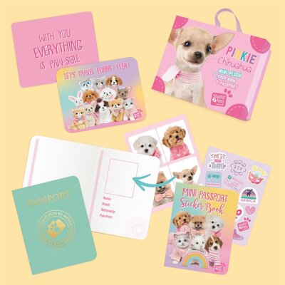 Mini Puppy Chihuahua Pinkie (incl. paspoort en stickerboekje)
