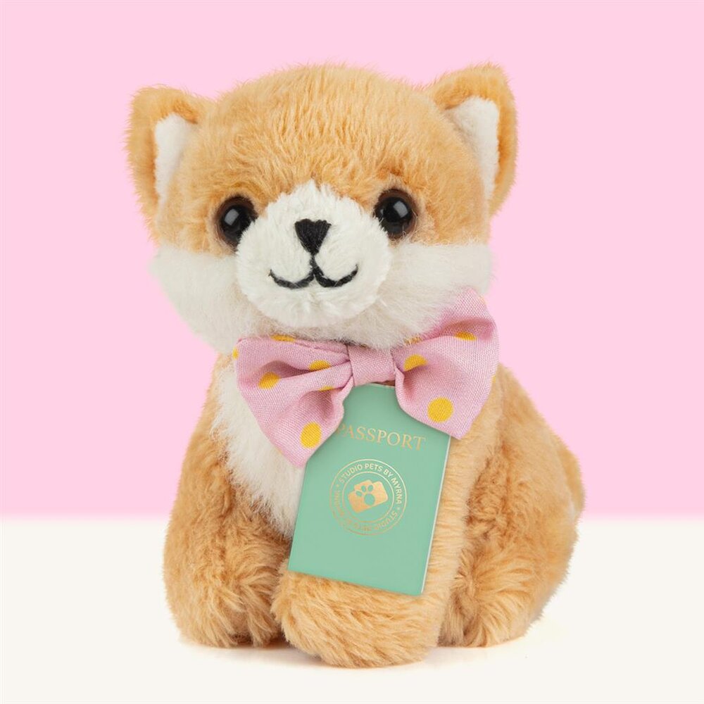 Mini Puppy Pomeranian Pompom (incl. paspoort en stickerboekje)