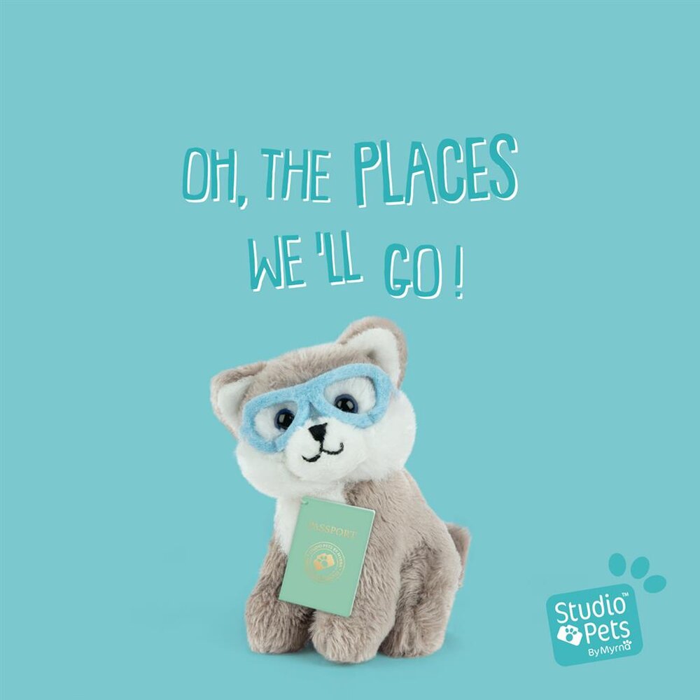 Mini Puppy Alaskan Malamute Wolfie (incl. paspoort en stickerboekje)