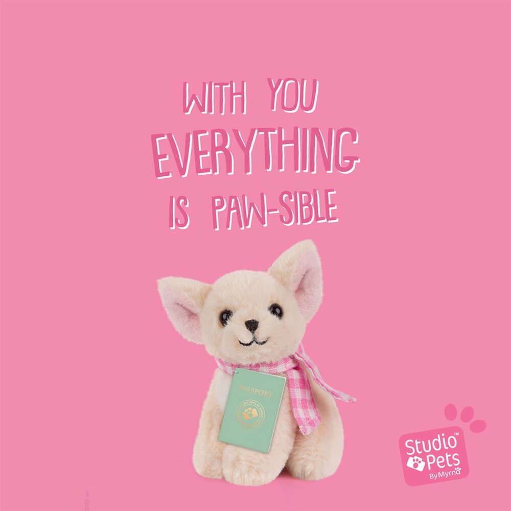 Mini Puppy Chihuahua Pinkie (incl. paspoort en stickerboekje)