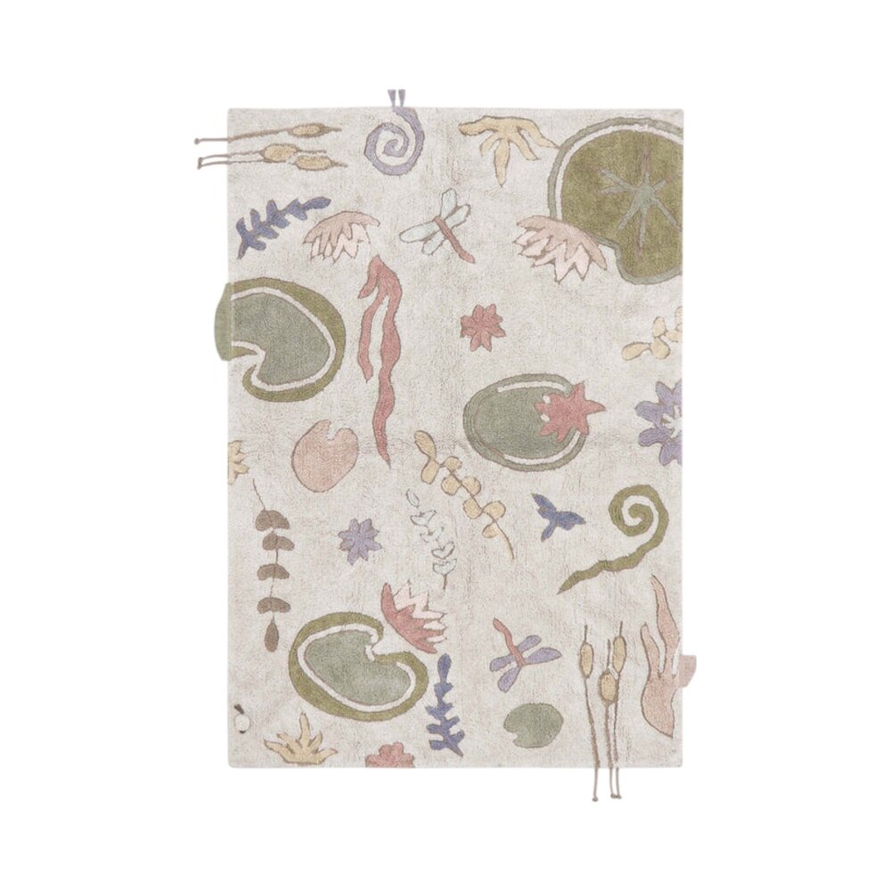Wasbaar 'speel' tapijt Water Lily Pond - 140x200 cm