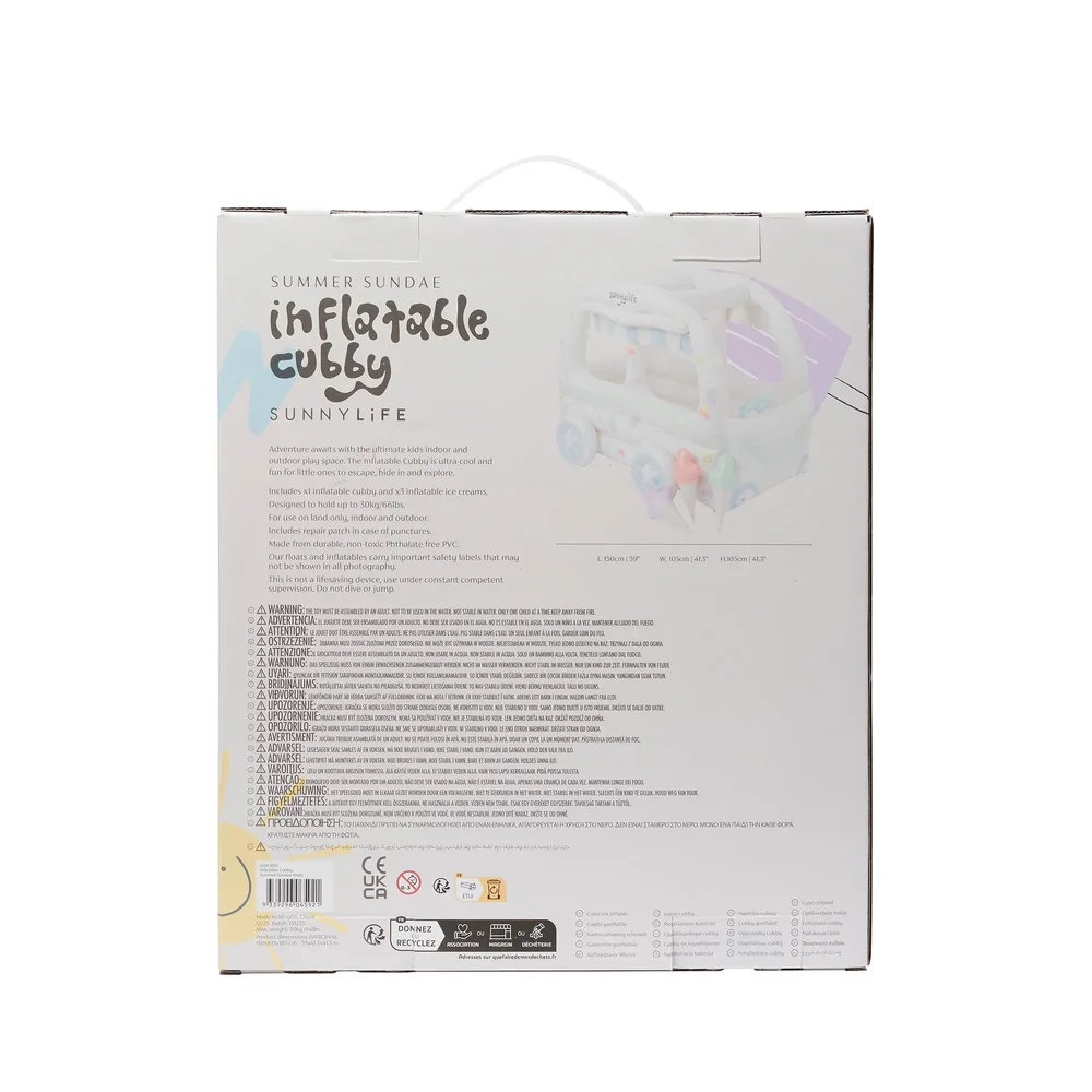 Opblaasbare Cubby Summer Sundae Multi