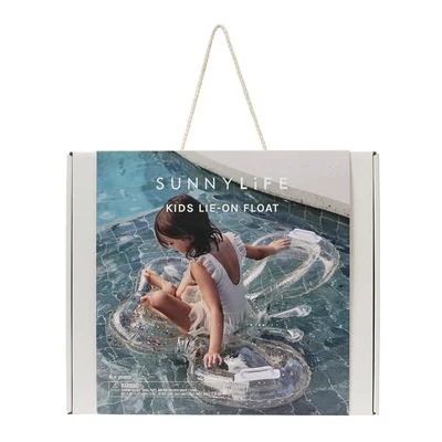 Kids Lie-On Float Cotton Candy Glitter