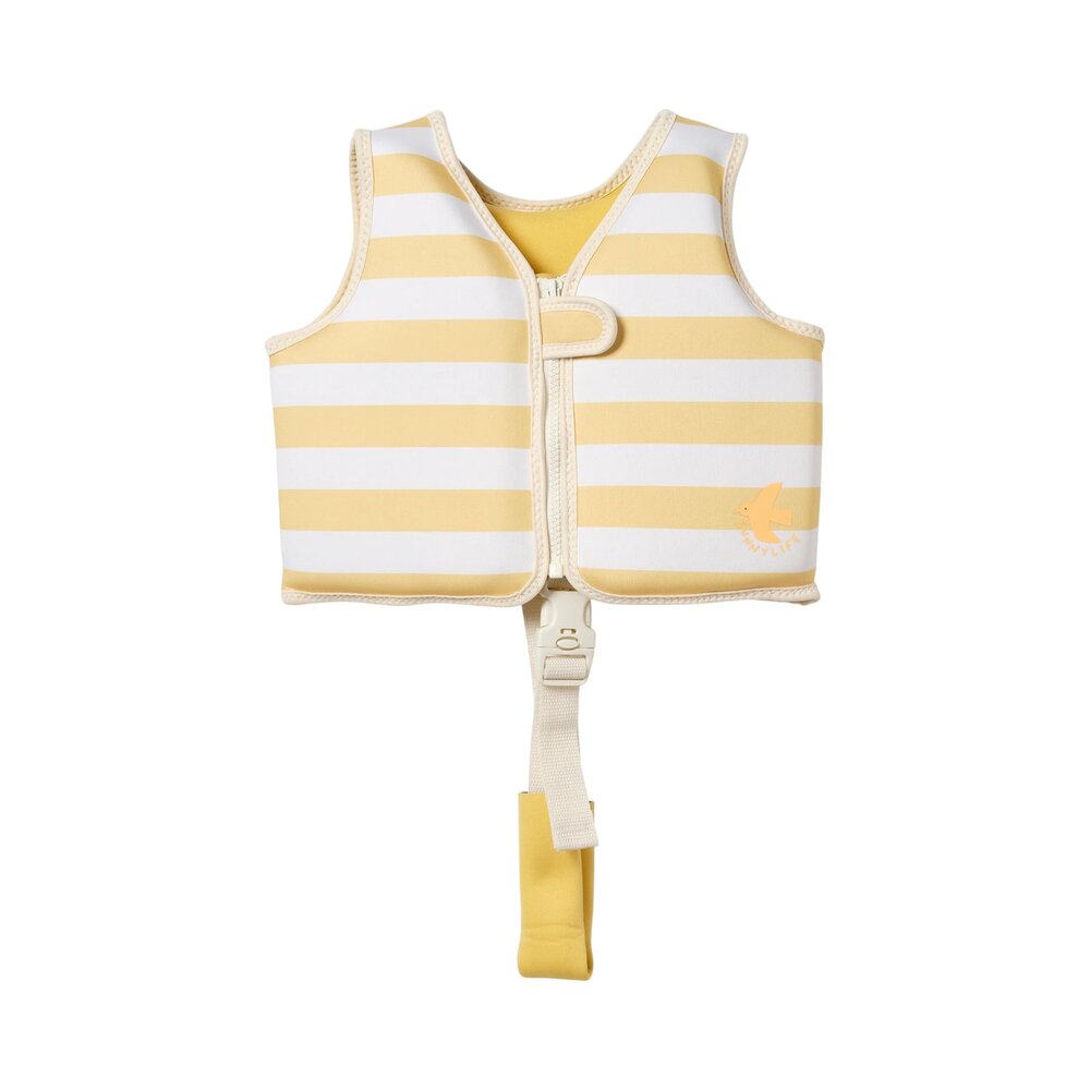 Kids Zwemvest 2-3 jaar Sid the Seagull Mustard Stripe Kids Zwemvest 2-3 jaar Sid the Seagull Mustard Stripe