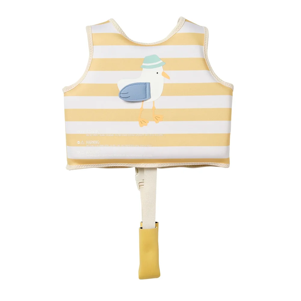 Kids Zwemvest 2-3 jaar Sid the Seagull Mustard Stripe Kids Zwemvest 2-3 jaar Sid the Seagull Mustard Stripe