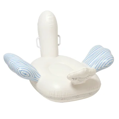 Oplaasbaar zwemvlot eend Sid the Seagull Blue Stripe 