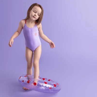 Zwemband Ø 55 cm Lila hartjes