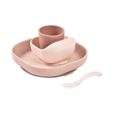 Siliconen maaltijdkoffer 4 stuks Cotton Candy