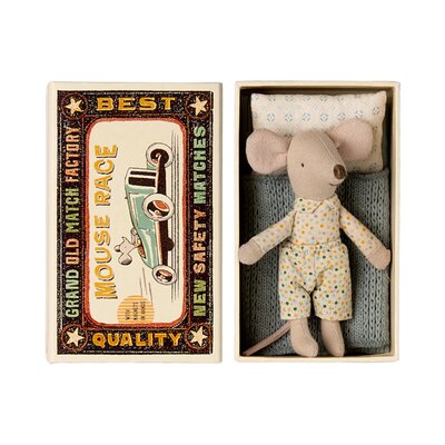 Little brother mouse in matchbox