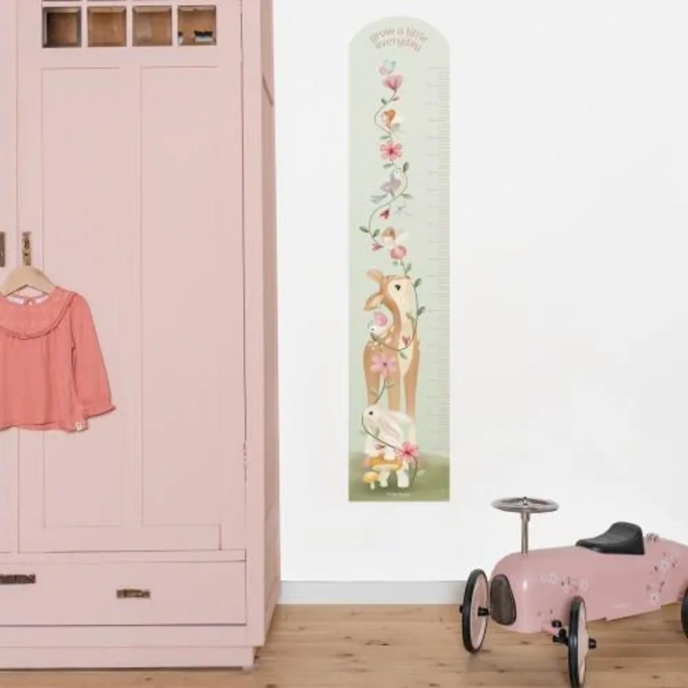 Muursticker groeimeter Fairy garden