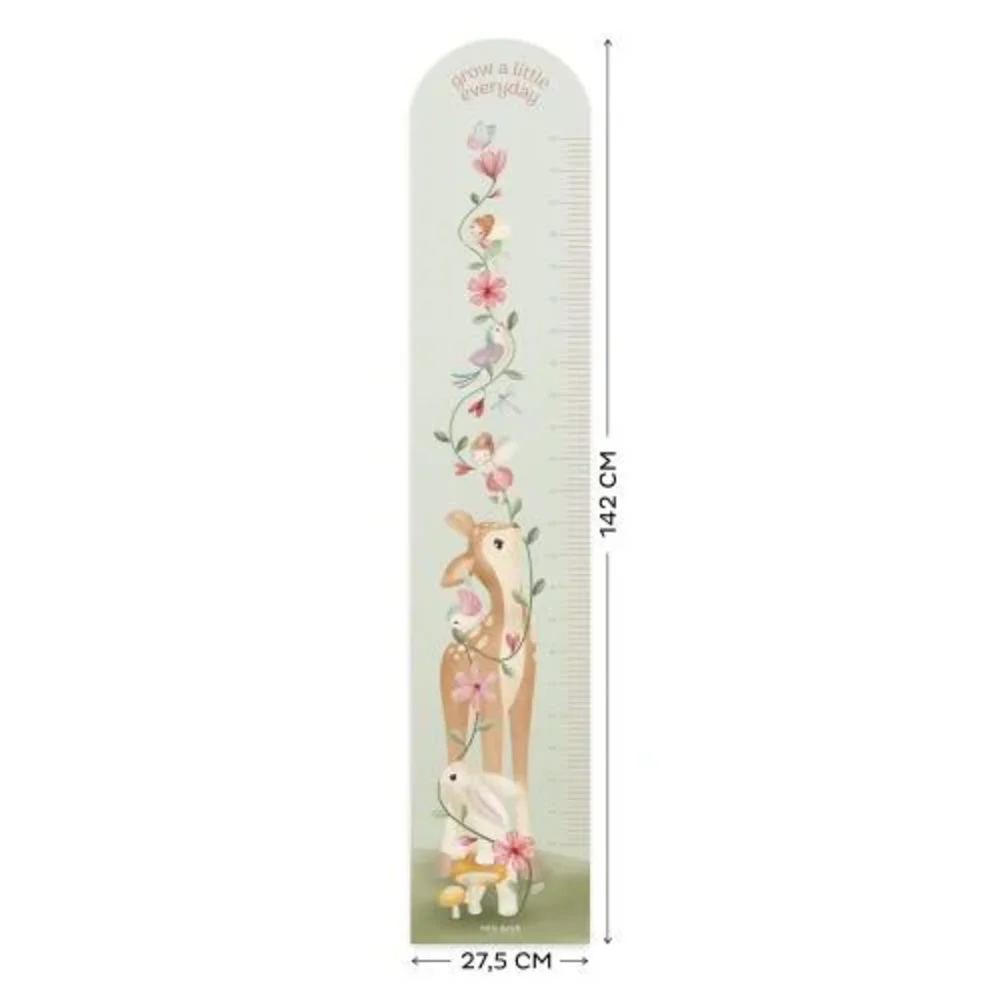 Muursticker groeimeter Fairy garden