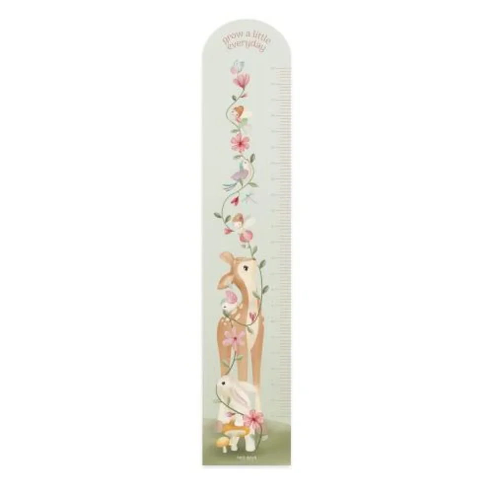 Muursticker groeimeter Fairy garden