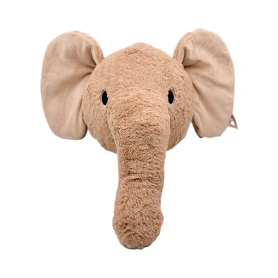 Wanddecoratie - Knuffel olifant Elly Nougat