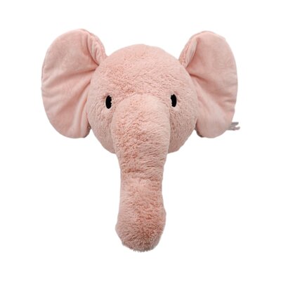Wanddecoratie - Knuffel olifant Elly Pink