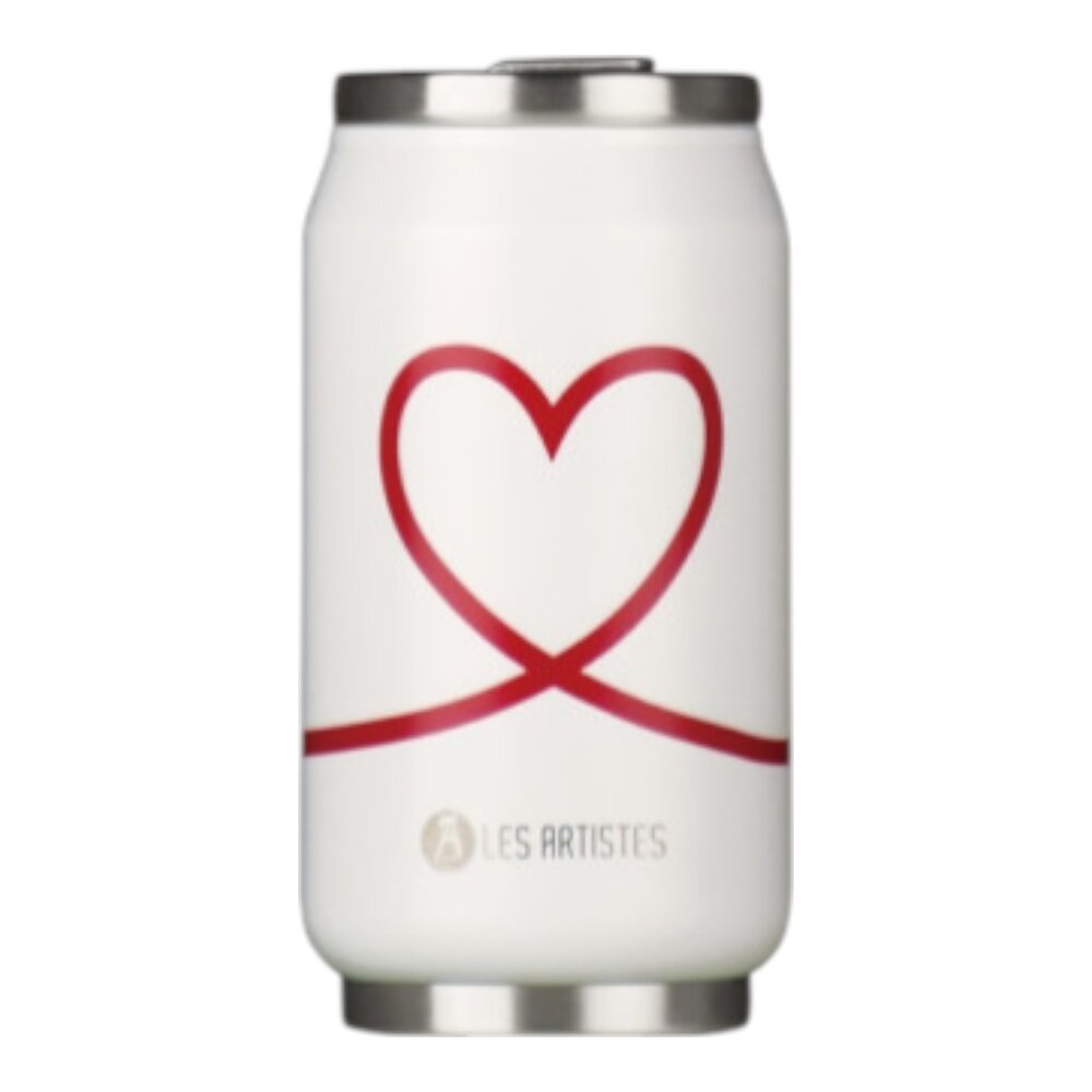 Thermosbeker / drinkfles blik 280ml Love