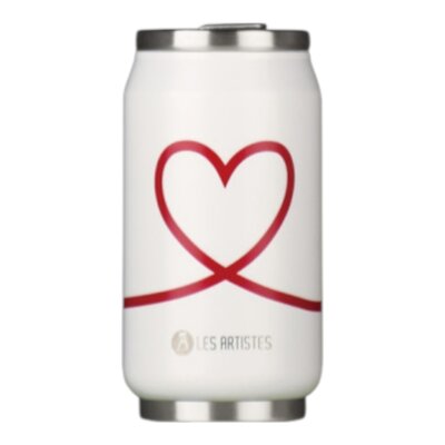 Thermosbeker / drinkfles blik 280ml Love