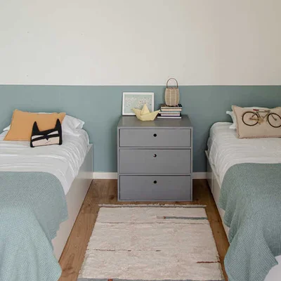 Wasbaar tapijt Lanes Vintage Blue - 90 x 130 cm