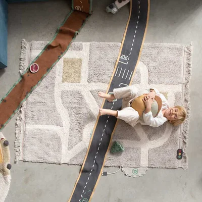 Wasbaar speeltapijt Eco-City - 120x170 cm