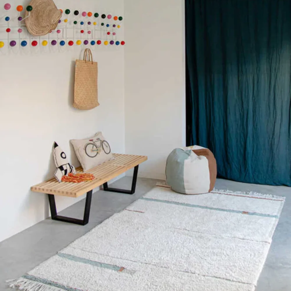 Wasbaar tapijt Lanes Vintage Blue - 90 x 130 cm