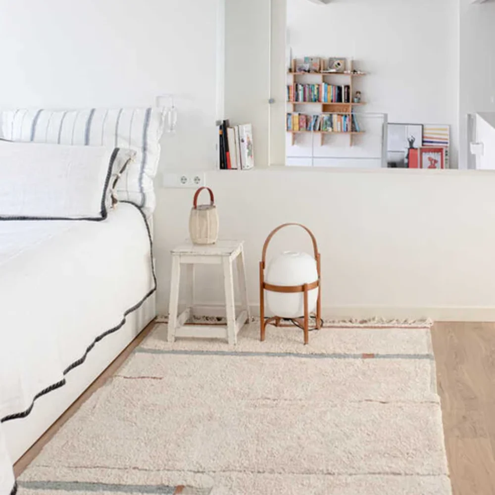 Wasbaar tapijt Lanes Vintage Blue - 90 x 130 cm