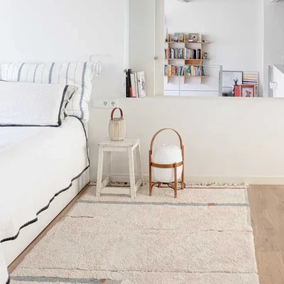 Wasbaar tapijt Lanes Vintage Blue - 90 x 130 cm