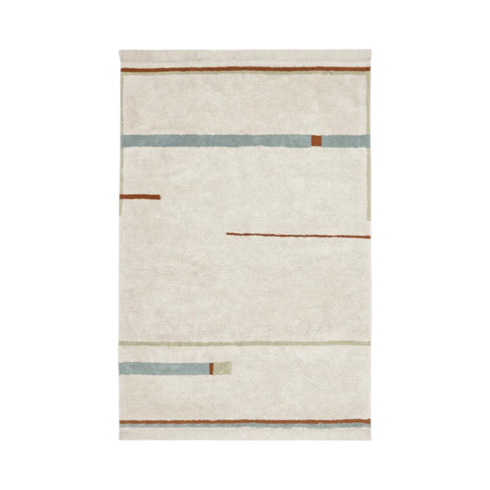 Wasbaar tapijt Lanes Vintage Blue - 90 x 130 cm