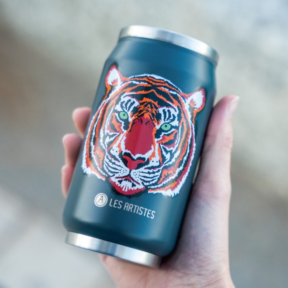 Thermosbeker / drinkfles blik 280ml Tiger