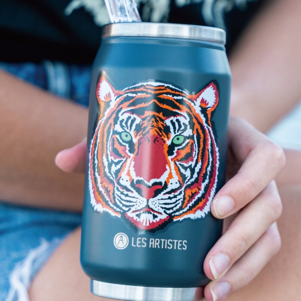 Thermosbeker / drinkfles blik 280ml Tiger